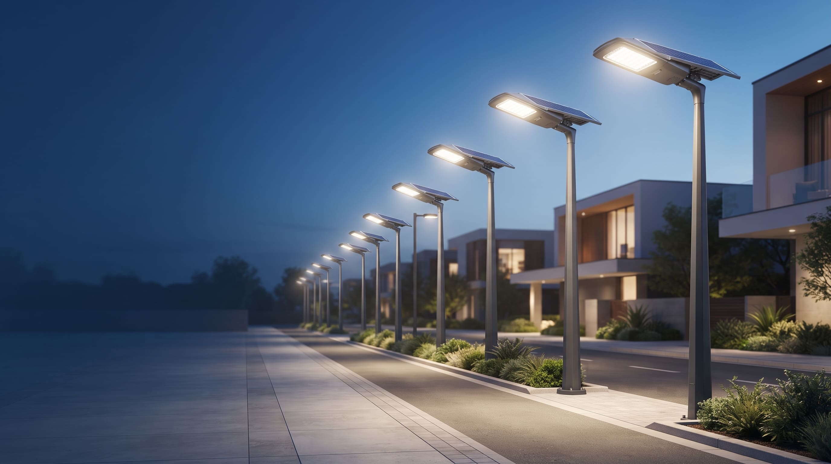 Advanced Solar Street Lights for Safer Communities
