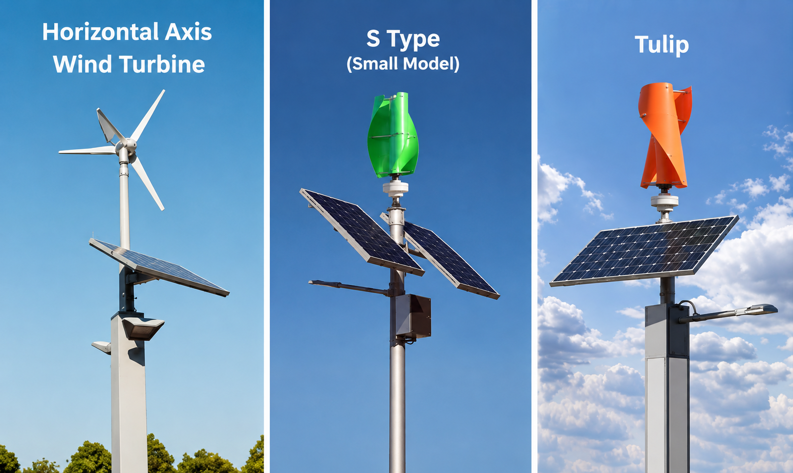 Solar-Wind Hybrid Street Light with CCTV